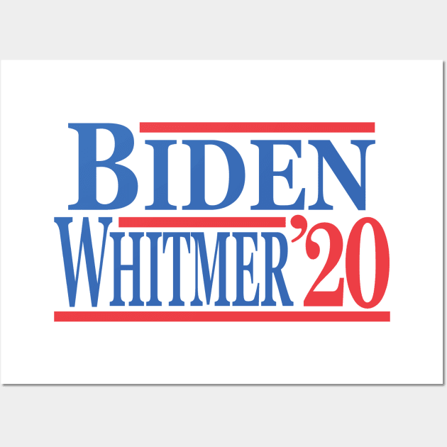 Biden Whitmer 2020 Wall Art by Etopix